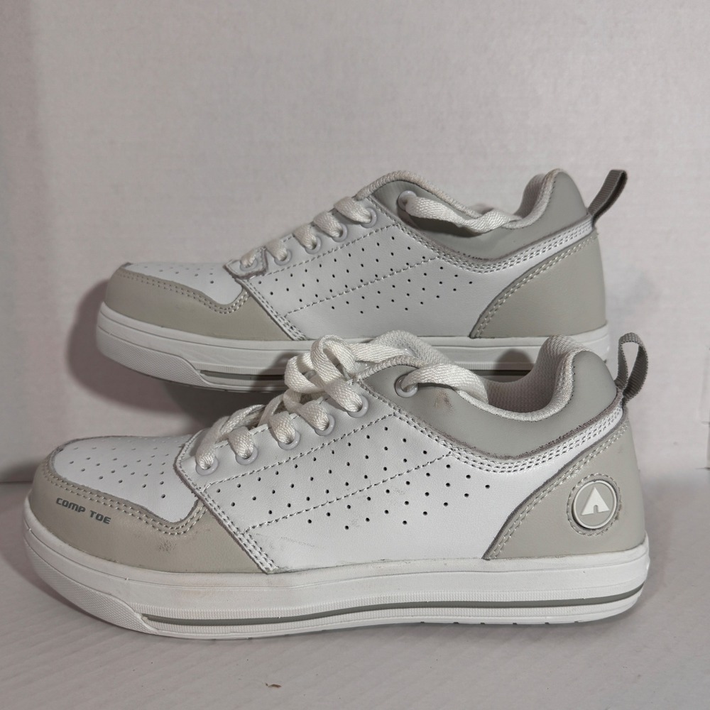 Airwalk Arena Mens White Composite Safety Toe Work Shoes AW6401 Size 7 EH SR